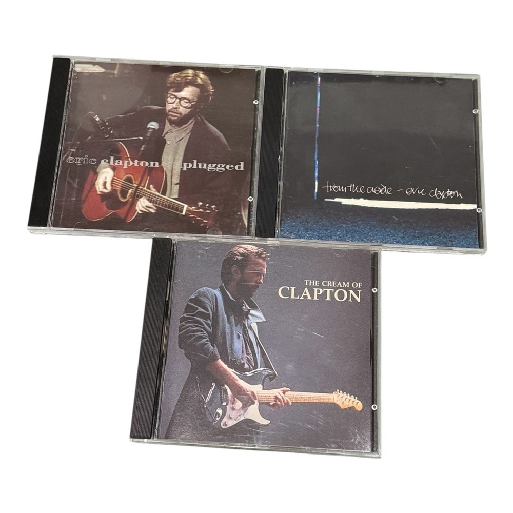Eric Clapton CD Lot Unplugged Cream Of Clapton From The Cradle Blues Rock 90s
